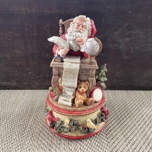 Vintage St Nicholas & Me WBI 1994 Tall  Santa Figurine Collectible Music